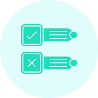 kontrol listesi simgesi, vektör illüstrasyonu