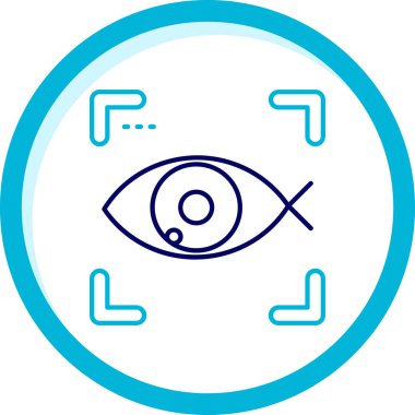 Göz simgesi vektör illüstrasyonu