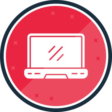 Bilgisayar. Web simgesi basit illüstrasyon