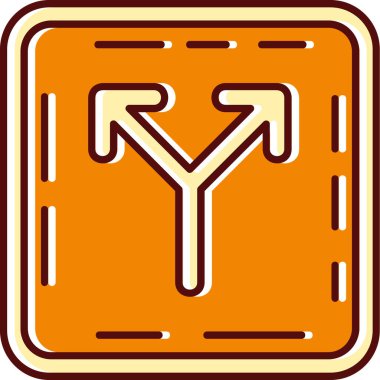 Yönlendirme Simgesi Moda Biçiminde İzole Arkaplan