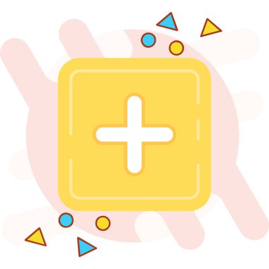 Bir çapraz simgenin vektör illüstrasyonu