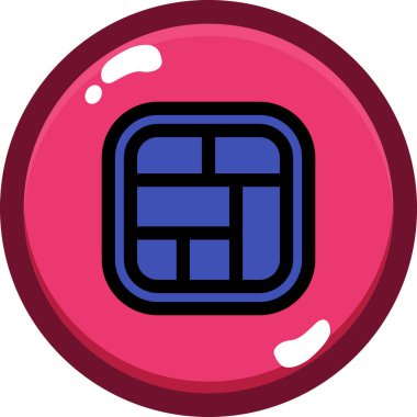 top topu simgesi - taslak biçimi