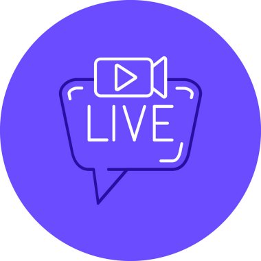 Canlı simge vektör illüstrasyonu