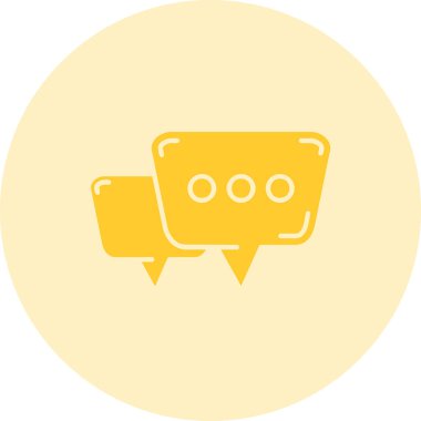 Sohbet simgesi, vektör illüstrasyon tasarımı