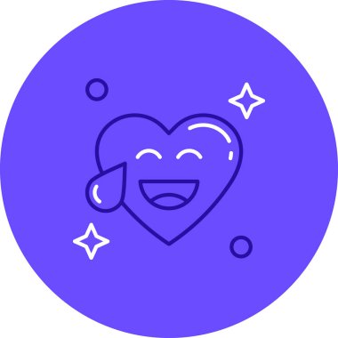 Mutlu emoji simgesi, vektör illüstrasyon tasarımı