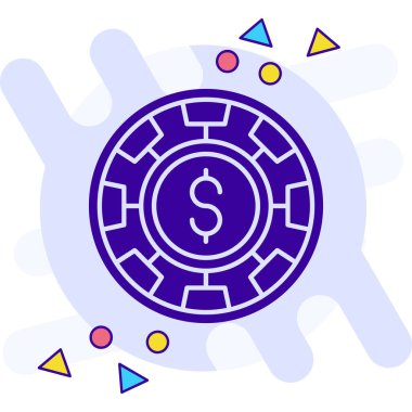 Dolar simgesi vektör illüstrasyonu