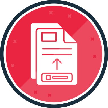 dosya belgesi simgesi, vektör illüstrasyonu