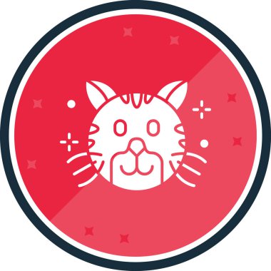 kedi simgesi vektör illüstrasyonu