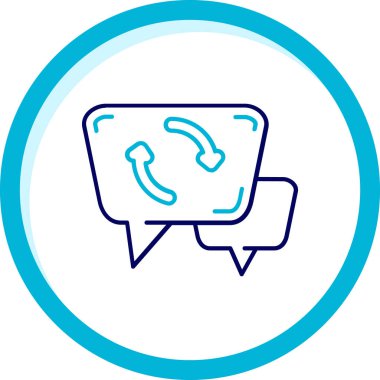 Sohbet simgesi vektör illüstrasyonu