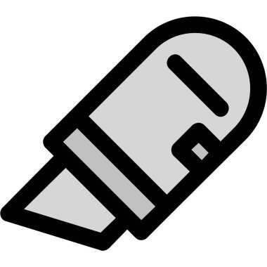 kurşun silahı simgesi ana hat biçiminde