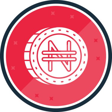 Bayrak taşıyan yuvarlak bir etiket simgesinin vektör çizimi