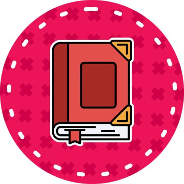 Bir bilet simgesinin vektör illüstrasyonu