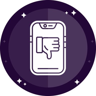 akıllı telefon el kaldırma ve yıldız simgesi