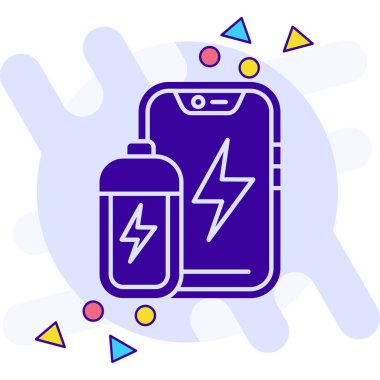 Cep telefonu simgesinin vektör illüstrasyonu