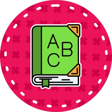 kitap simgesi modern vektör illüstrasyonu