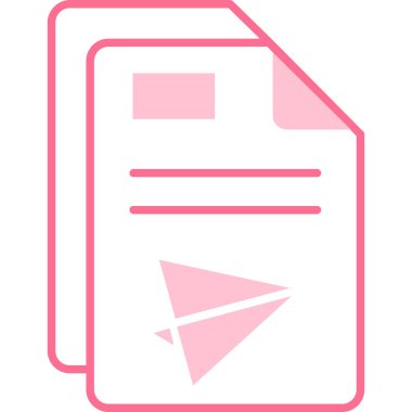 Belge simgesinin vektör illüstrasyonu