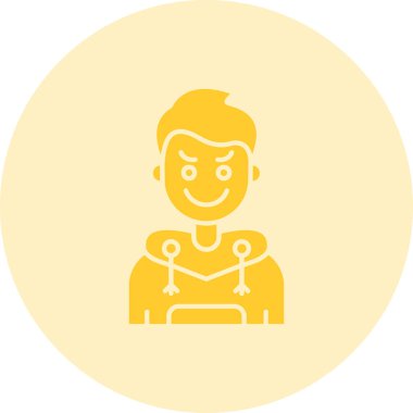 Erkek bebek simgesinin vektör illüstrasyonu