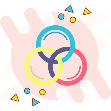 vektör el geometrik şekilli soyut arkaplan çizilmiş.