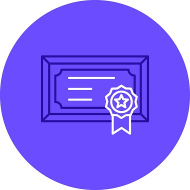 diploma. Web simgesi basit illüstrasyon