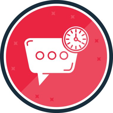 Saat simgesinin vektör illüstrasyonu