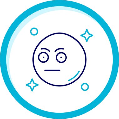 üzgün yüz simgesi vektör illüstrasyonu