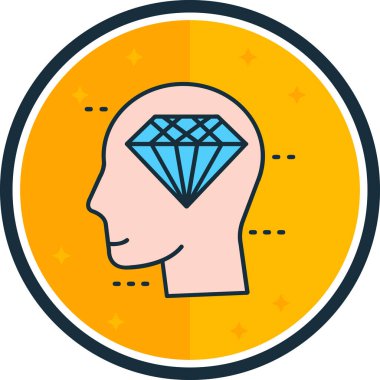 Elmas düz simgesi, vektör, illüstrasyon