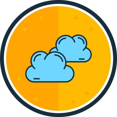 Bulut. Web simgesi basit illüstrasyon