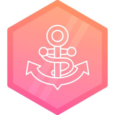 çapa simgesinin vektör illüstrasyonu