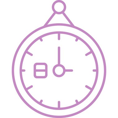 Kronometre simgesi. Web için kronometre vektör simgelerinin özet çizimi