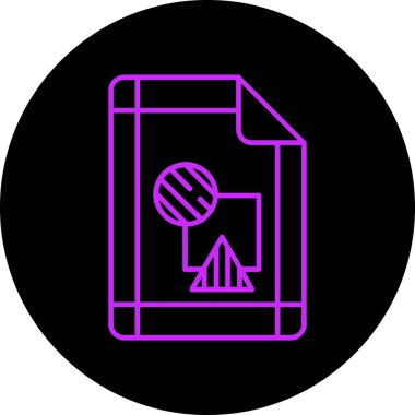 Pasaport ikonu vektör illüstrasyonu