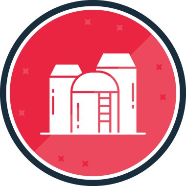 Modern yapı simgesinin vektör illüstrasyonu