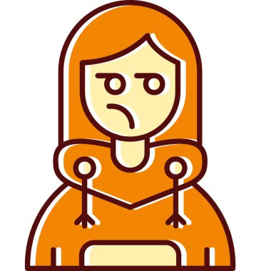 Kollarını kavuşturmuş üzgün bir kadın..