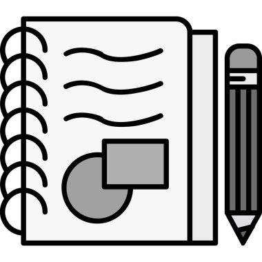 Kalem. Web simgesi basit tasarım