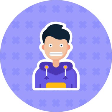 Avatar stilinde insan avatar simgesi