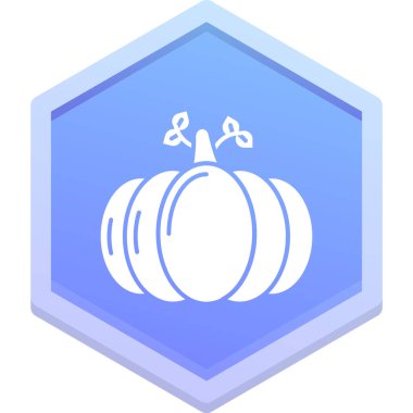 Kabak Vektörü Kabartma Simgesi Tasarımı