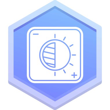 Güneş enerjisi simgesi, dış hat vektörü