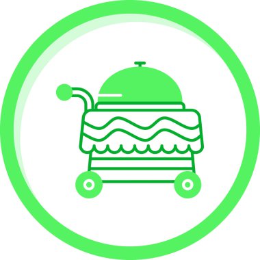 Yeşil ve yeşil çizgili, beyaz arka planda su damlası ikonu olan elektrikli araba. Renkli taslak konsepti. vektör.