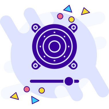 Bir İHA simgesinin vektör illüstrasyonu