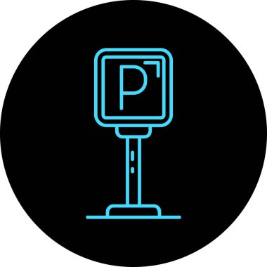 vektör park simgesi, vektör illüstrasyonu