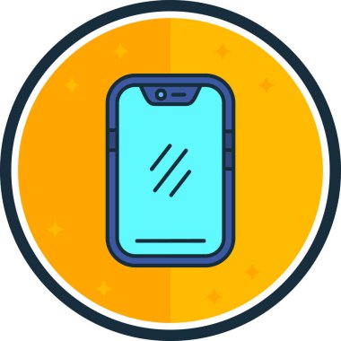 Akıllı telefon. Web simgesi basit illüstrasyon