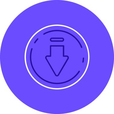 Ok. Web simgesi basit illüstrasyon