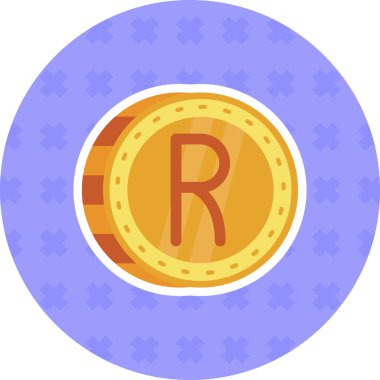 ruble. Web simgesi basit illüstrasyon