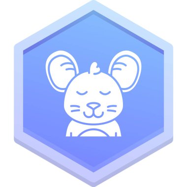 hayvan kedi simgesi ile doldurulmuş ana hatlar