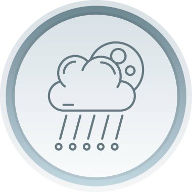 Bulut. Web simgesi basit illüstrasyon