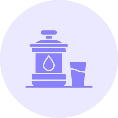 Modern b 'nin vektör illüstrasyonu kahve ikonundan yoksun