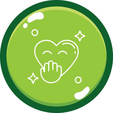 Kalp. Web simgesi basit tasarım