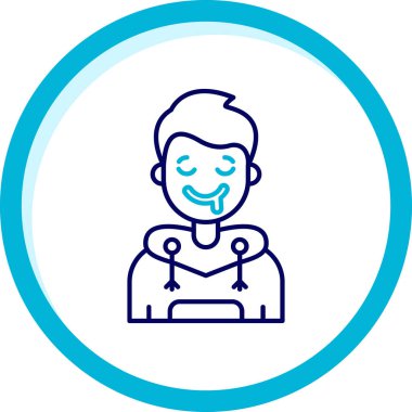 Doktor. Web simgesi basit illüstrasyon