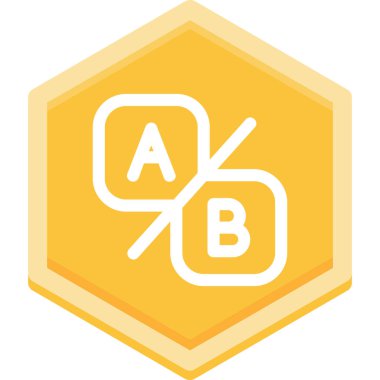 Bir b simgesinin vektör illüstrasyonu