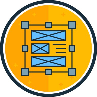 şebeke. Web simgesi basit illüstrasyon