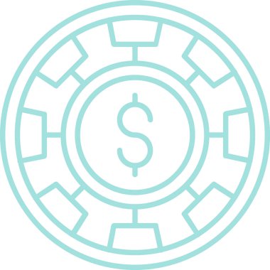 Para için. Web simgesi basit illüstrasyon